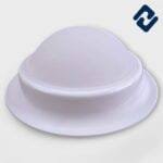 AURONA UNIVERSAL LED Concealed Light – energy-efficient, round recessed panel with white finish, orange housing, and secure spring clips for easy installation.