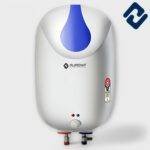 Magma Water Geyser – compact and stylish white water heater with rust-proof ABS body, available in 3L and 6L capacities. Features include 2000W heating power, anti-corrosion SS 304 tank, and energy-efficient design. Ideal for quick, warm showers in winter.