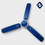 AURONA OPTIMUS DECO Ceiling Fan – 48” (1200mm), semi-decorative design, available in Ivory, Smoke Brown, and White. 100% copper motor winding, 60W power, 385-390 RPM, and alloy steel construction. Blade weight: 830g (MS). Suitable for indoor & outdoor use (residential/commercial). Warranty: 2 years (motor only). Dimensions: 56D x 21.5W x 20H cm.