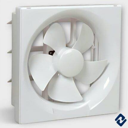 VENTO Exhaust Fan – High-grade plastic body, 40W power, 1300 RPM speed, and ridge-side blend blades for superior airflow. Available in 6", 8", and 10" sizes with White, Black, and Brown color options. Low noise, energy-efficient, and durable with a 1-year motor warranty. Ideal for effective ventilation.