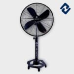 AURONA AIR GLIDE Pedestal Fan – 75W power, 400mm blade sweep, and 2200 RPM. Features 3-speed settings, oscillation, and an adjustable height. 1" bush motor with movement, 100% copper winding, high-graded PVC blades, and a heavy metal net & stand. Available in Black and Silver. Warranty: 2 years (motor only, T&C apply). Dimensions: 52D x 16W x 28H cm.