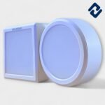 Aurona Backlit Surface Panel Lights – Round and square ceiling-mounted panels in 8W to 20W options. Offers 3-in-1 color modes (Cool, Natural, Warm White), with IP55 rating, polycarbonate & aluminium build, 2.5KV surge protection, and 1-year warranty. Ideal for indoor use.