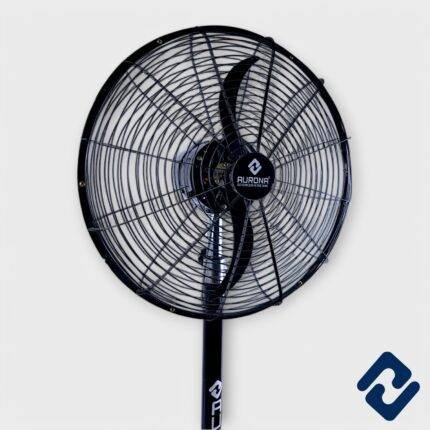 COOL CREST Pedestal Fan – 100W power, 2800 RPM speed, 450mm blade sweep, and adjustable height up to 4.5 feet. Features rust-free powder coating, silent double ball bearing motor, and durable metal blades. Sturdy metal base, low noise, and energy-efficient. 1-year motor warranty. Ideal for powerful cooling.