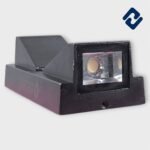 MR. TWO 10W Exterior Step Up Down Wall Light in dark grey/black with warm white illumination. Sleek, durable, IP65 waterproof metal build. Dimensions: D142H80L63 mm. Flush mount design for indoor/outdoor use in residential and commercial spaces. Stylish and energy-efficient lighting solution.
