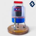 MINI DLX Madhani 6 Soot – premium churner with 100% copper winding motor, double ball bearings, 3-pin copper lead wire, and 9” pure Mango-Sheesham wood chakla. Built for heavy-duty residential use, combining traditional design with high-performance durability.