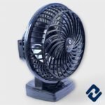 RIDER Table Fan – 60W power, available in 6" (150mm) and 9" (225mm) sizes. Oscillating design with a smooth bush motor. Silent operation, durable high-grade PVC body, and ABS blades. Energy-efficient with minimal noise. 1-year motor warranty. Ideal for compact cooling solutions.