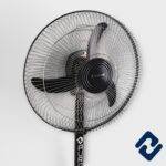 WHIRL FLOW Pedestal Fan – 65W power, 2600 RPM speed, 400mm blade sweep, and adjustable height up to 4 feet. Features rust-free powder coating, silent double ball bearing motor, and durable ABS blades. Sturdy metal base, low noise, and energy-efficient. 1-year motor warranty. Optional oscillation available.