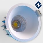AURONA Delta COB Light – Premium round ceiling-mounted decorative LED available in 7W, 12W & 18W. Features IP55 weather resistance, 100-110 Lm/Watt efficiency, and a 63mm size. Made of heavy-quality metal with glass, aluminium heat sink, and 2.5KV surge protection. EMI & EMP safety for stable performance. Ideal for indoor & outdoor residential and commercial use. 2-year warranty